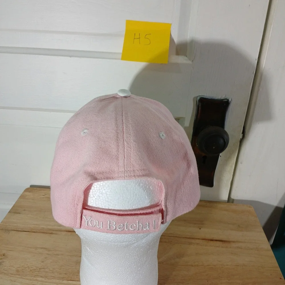YOOPER You Betcha! Novelty Pink Baseball Cap Adjustable Michigan Upper Peninsula